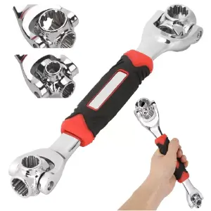 Llave Multiusos 48 Funciones Giratoria: ¡La herramienta definitiva! - Llave Multiusos 48 Funciones  giratoria