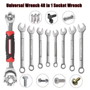 Llave Multiusos 48 Funciones Giratoria: ¡La herramienta definitiva! - Llave Multiusos 48 Funciones  giratoria