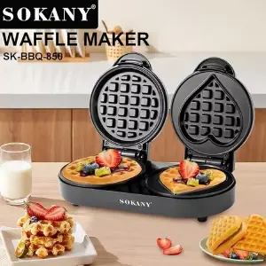 Mini Waflera Redonda y Corazon Sokany850