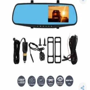 Espejo Retrovisor Doble Cámara Pantalla