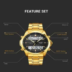 Reloj Skmei Doble Hora Sumergible 2049