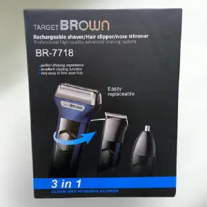 MAQUINA RECARGABLE 3 EN 1 BR-7718