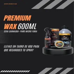 Combo PREMIUM WAX 600 ML: Protección y Brillo Inigualables - PREMIUM WAX 600 ML COMBO