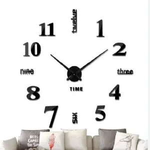 Reloj 3D con Números en Inglés: Elegancia y Precisión - Reloj 3D números en ingles