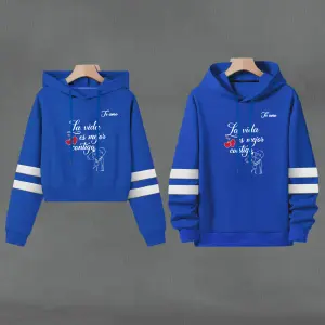 Buso Buzo, Hoodie FRASE AZUL REY