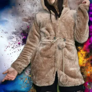 sacos ruanas en peluche