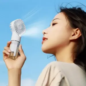 Mini Ventilador Con Humidificador Recarg