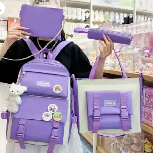 Conjunto De Mochilas De Lona