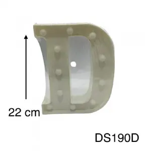 LETRA D LUMINOSA (LUZ CALIDA) DS190D