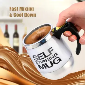 Pocillo Mug Mezclador Eléctrico Termo: Disfruta de tu Café Siempre Caliente y Recién Hecho - Pocillo Mug Mezclador Eléctrico Termo