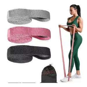 Set Bandas Elásticas En Tela X3 Gym