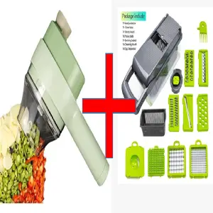 Picador Recargable+picador verdura gris