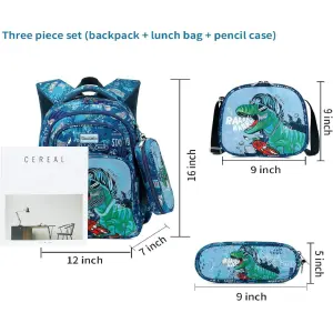 Juego de 3 morral de dinosaurio