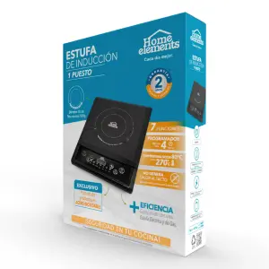 Estufa de Inducción 1 Puesto 1500W Home: Cocción eficiente y segura - Estufa De Inducción 1 Puesto 1500w Home
