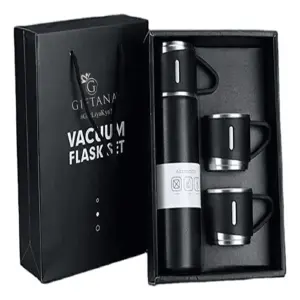 Set Termo X3vasos Portátil 500ml Acero