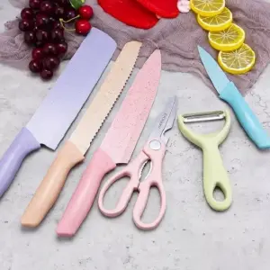 Juego De Cuchillos Set Kitchen x 6 Unida
