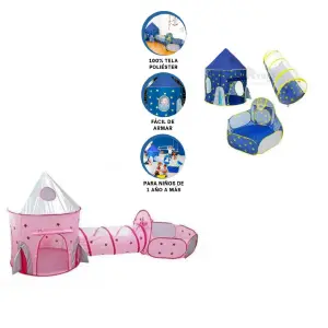 Carpa cohete  con túnel y piscina d ptas