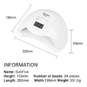 Lampara secador de uñas led 48w
