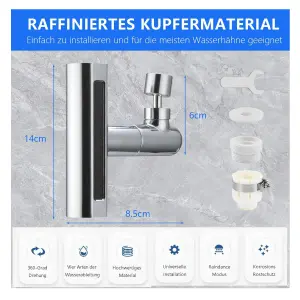 Extensor de Grifo 4 modos Cocina Baño