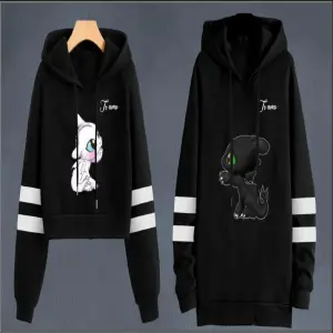 Buzo, Buso Hoodie Chimuelo Pareja NEGRO