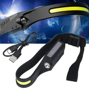 linterna minera sensor banda  luz