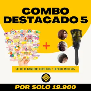 COMBO 5: 1 SET DE GANCHOS + 1 CEPILLO AN
