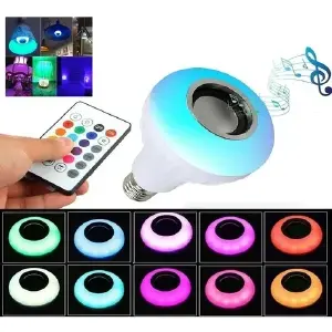 BOMBILLO MUSICAL BLUETOOTH CON CONTROL