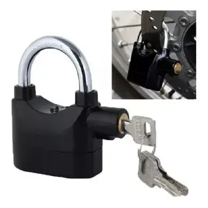 Candado Con Alarma Para Motos Y Biciclet