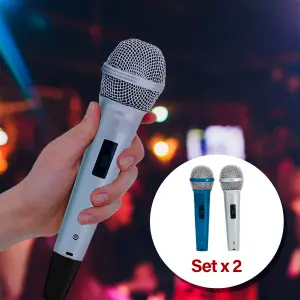 Microfonos x2 Alambricos WG-218