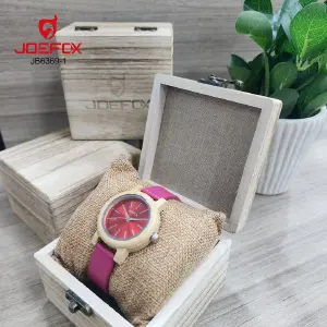 JB6369 RELOJ JOEFOX BAMBU CUERO ESTUCHE