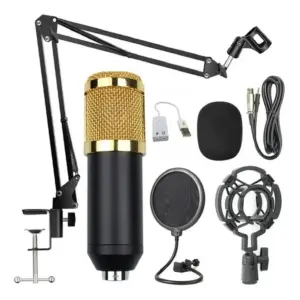 Combo Micrófono Bm-800 Condensador Con
