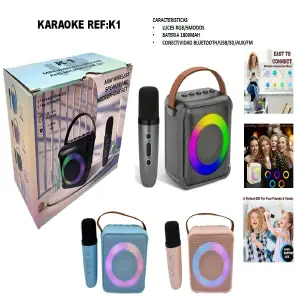 Parlante Bluetooth Karaoke Microfono Ina