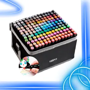 Kit De Marcadores De 168 Pcs Rotuladores: ¡Libera tu creatividad con una explosión de color! - Kit De Marcadores De 168 Pcs Rotuladores