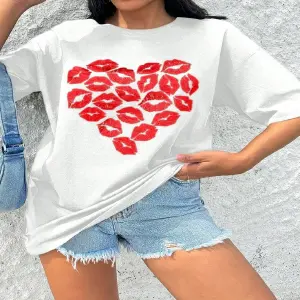 Oversize Camiseta corazones