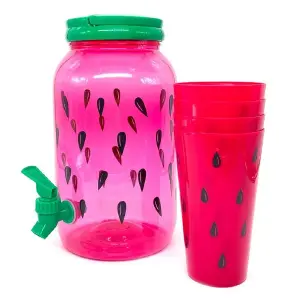 Dispensador De Bebidas + Vasos Plásticos