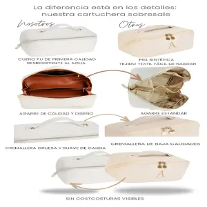 Cartucheras o cosmetiqueras de cuero UP