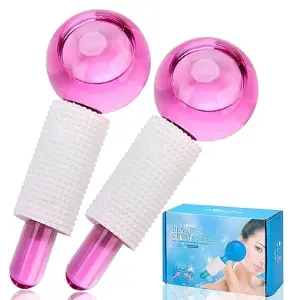 Masajeador Facial Globo Hielo Bola Rosa