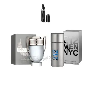 Invictus +212 men+gafas+perfumero