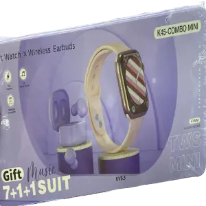 Combo reloj smartwatch + audifonos K45