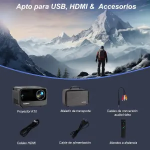 Proyector Smart 4k Hd Hippus K10