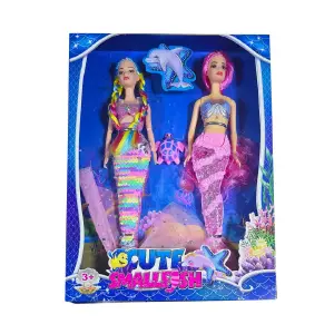 Muñeca Sirena Princesa Cola Sirena Acces