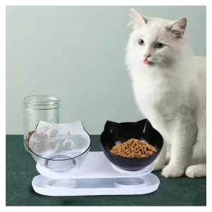 Comedero para Mascotas con Base y Dos Platos: ¡La Comida Perfecta para tu Amigo Peludo! - Comedero Mascotas Con Base y Dos Platos