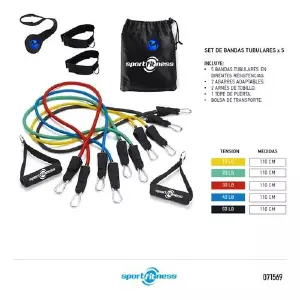 Kit bandas elásticas tubulares set 11 pi