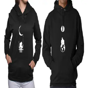 Buzos,Hoodies Parejas Luna Enamorados