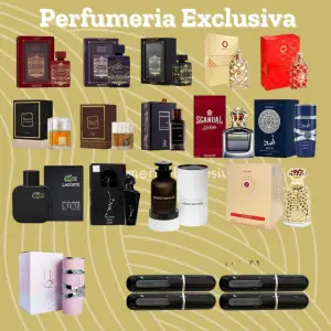 Kit 15 perfumes + 4 perfumeros