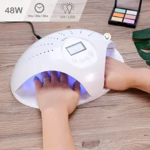 Lámpara Uñas 2 Manos Secador Esmalte 669