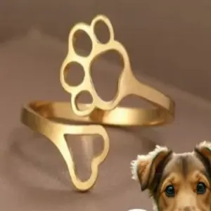 Anillo AJUSTABLE gato patita