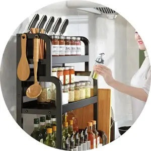 Estante De cocina 3 niveles 12cm077