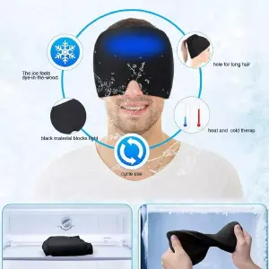 Gorro Para Migraña Alivio Compresa De Ge