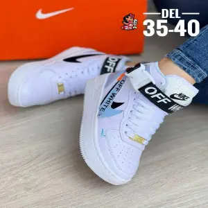 Botas Nike Off White Blanco Azul